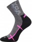 WALLI sportovní ponožky VoXX, černá/růžová