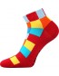 BECUBE ponožky Lonka, mix A, červená